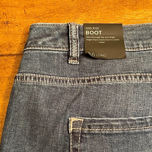 Lane Bryant Boot Cut Mid Rise Blue Women's 26L New W. Tags S933-2000 - Picture 5 of 10